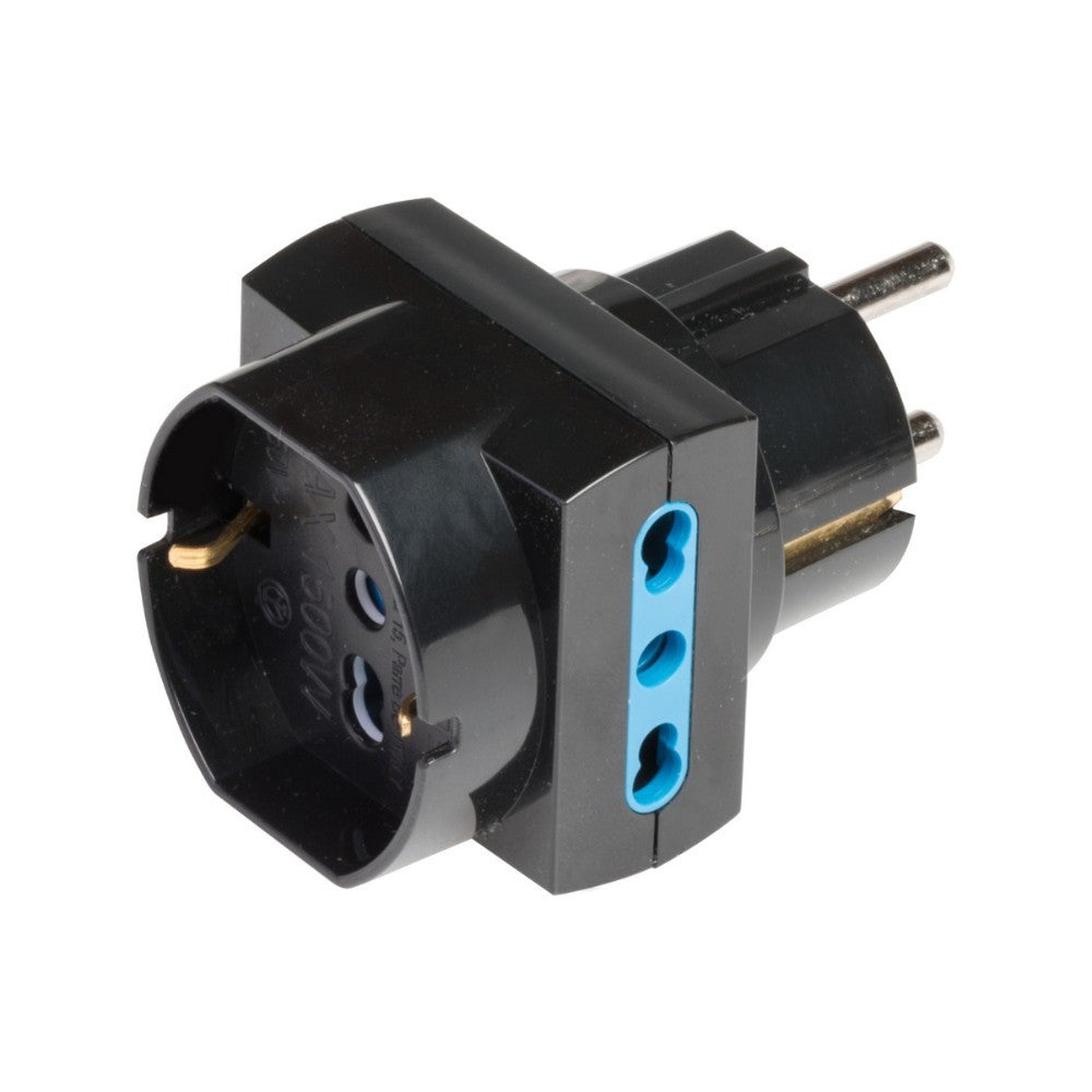 Adattatore pluristandard con spina 16 A 2P + T Polypool Adattatore pluristandard con spina 16 A 2P + T Polypool